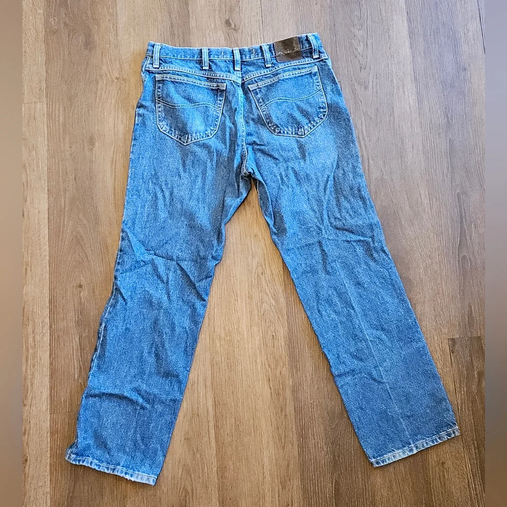 Men's Lee Blue Jeans Regular Fit 36 x 30 100% Cotton  *Have Damage* - Picture 14 of 16
